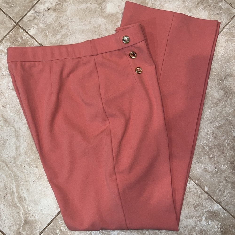 Anne Klein Trouser Size:L  Color: Rose Gold